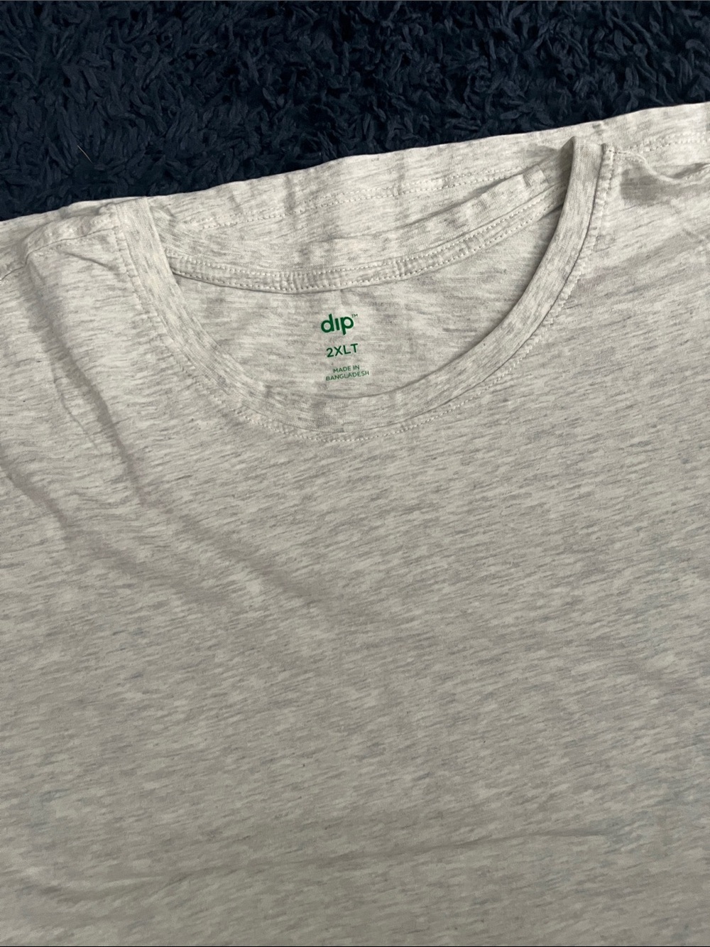 dip Men's Crew Neck T-Shirt in Heather Gray